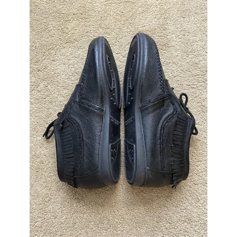 Vintage Hunters Run Black Leather Lace-Up Chukka Ankle Boots Size 11 WW